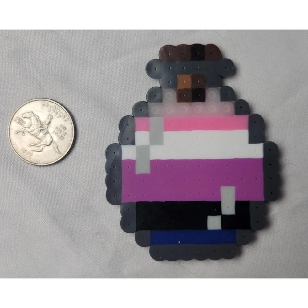 Genderfluid LGBT Potion Perler Pixel Art